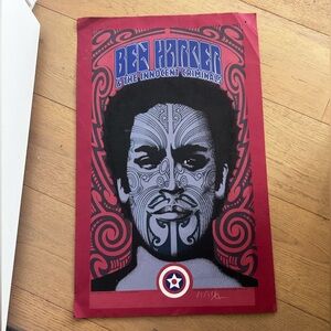 Ben Harper vintage poster signed by original artist.